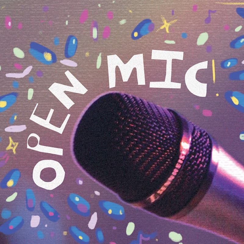 Cover Image for Open Mic 🎤 + Mini Market 🌟