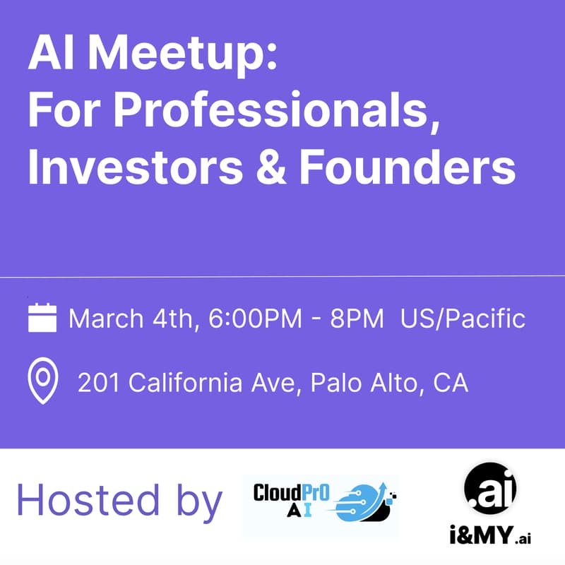Cover Image for AI Meetup: For Professionals, Investors & Founders