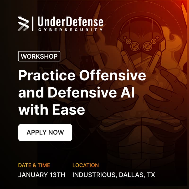Cover Image for Learn and Practice Offensive and Defensive AI with Ease | Dallas, TX
