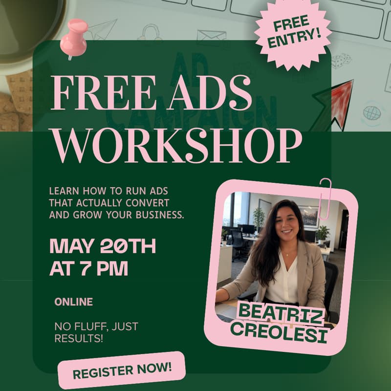 Cover Image for Free Ads Workshop - The Pink Haus Club