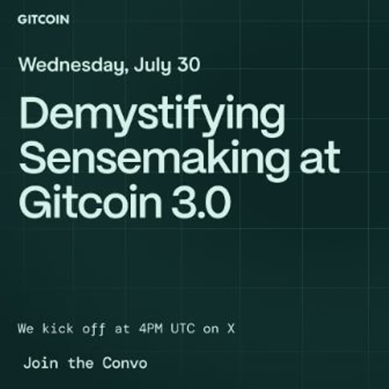 Cover Image for Demystifying Sensemaking at Gitcoin 3.0