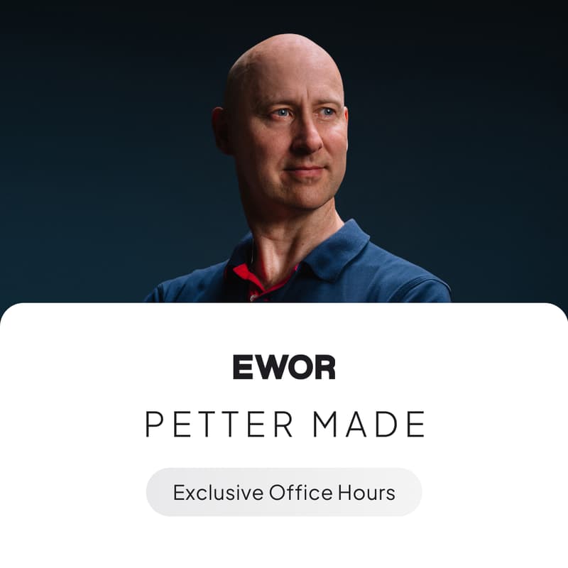 Cover Image for EWOR Office Hours in Zurich - w/ Petter Made (Co-Founder @SumUp ($8bn), Partner @EWOR)