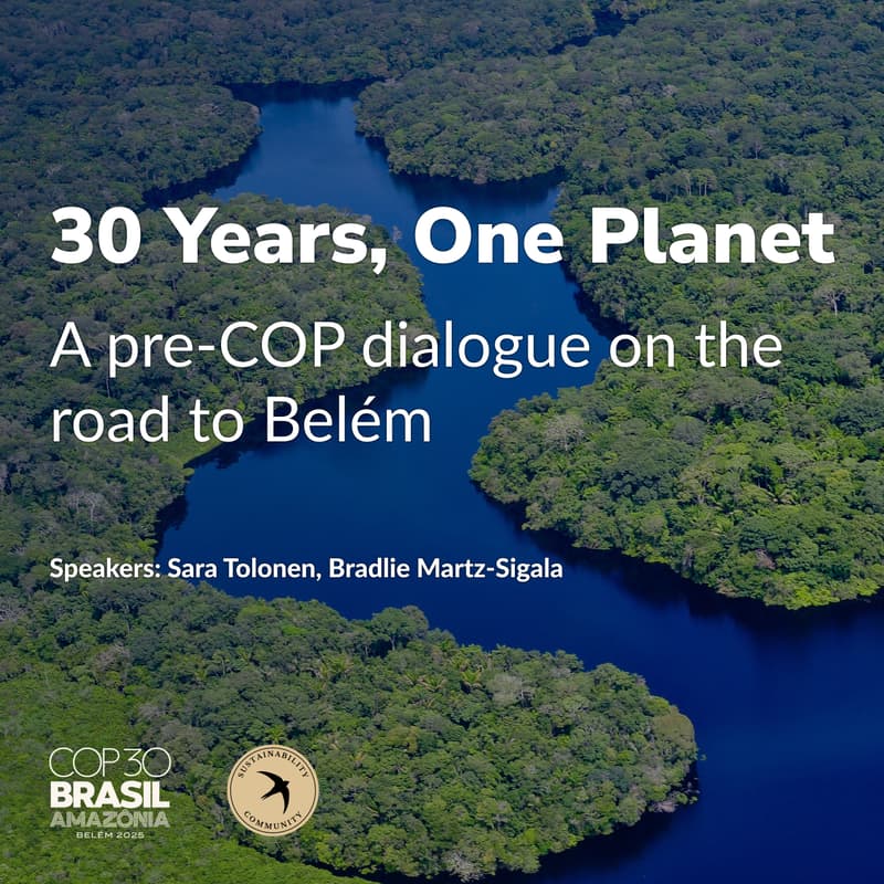Cover Image for 30 years, one planet: A pre-COP dialogue on the road to Belém