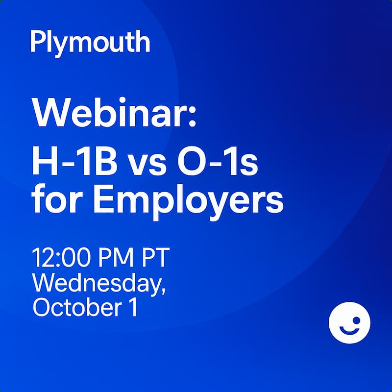 Cover Image for Webinar: ​H-1B vs O-1s for Employers