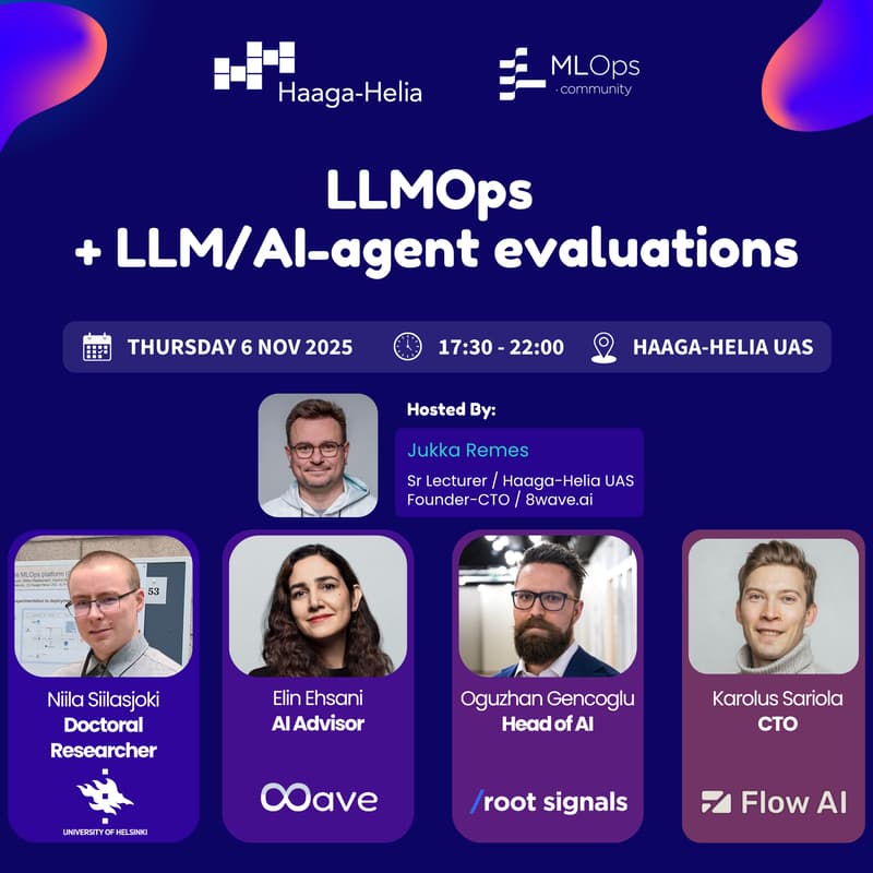 Cover Image for MLOps Meetup Helsinki #7
