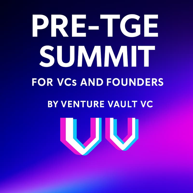 Cover Image for Pre-TGE Summit by Venture Vault VC