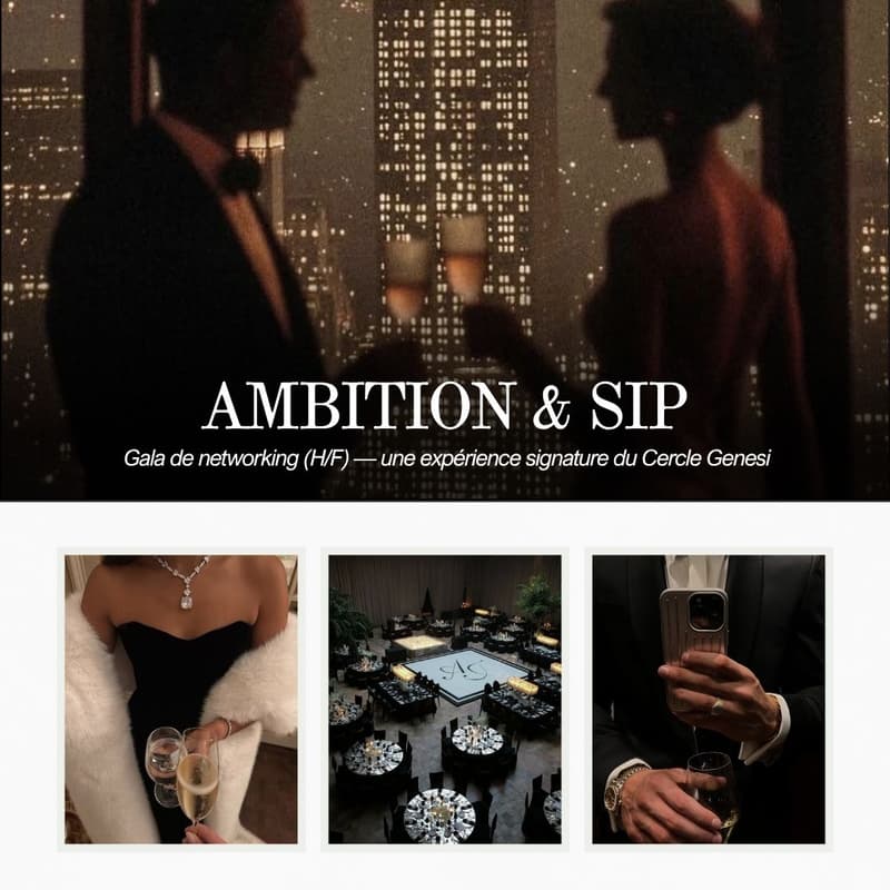 Cover Image for AMBITION & SIP — Gala privé de networking (H/F).