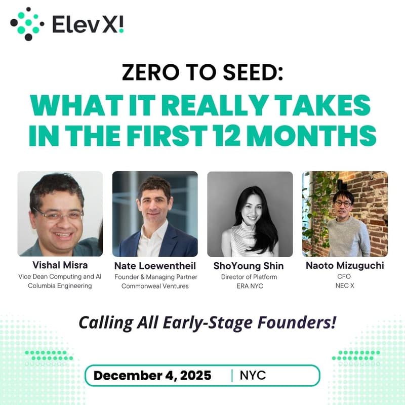 Cover Image for Zero to Seed: What It Really Takes in the First 12 Months【NYC】