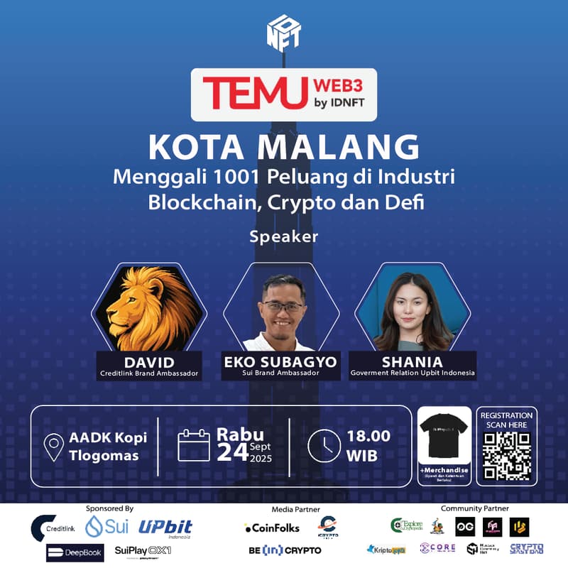Cover Image for TEMU Web3 Malang - Menggali 1001 peluang di Industri Blokchain dan Defi