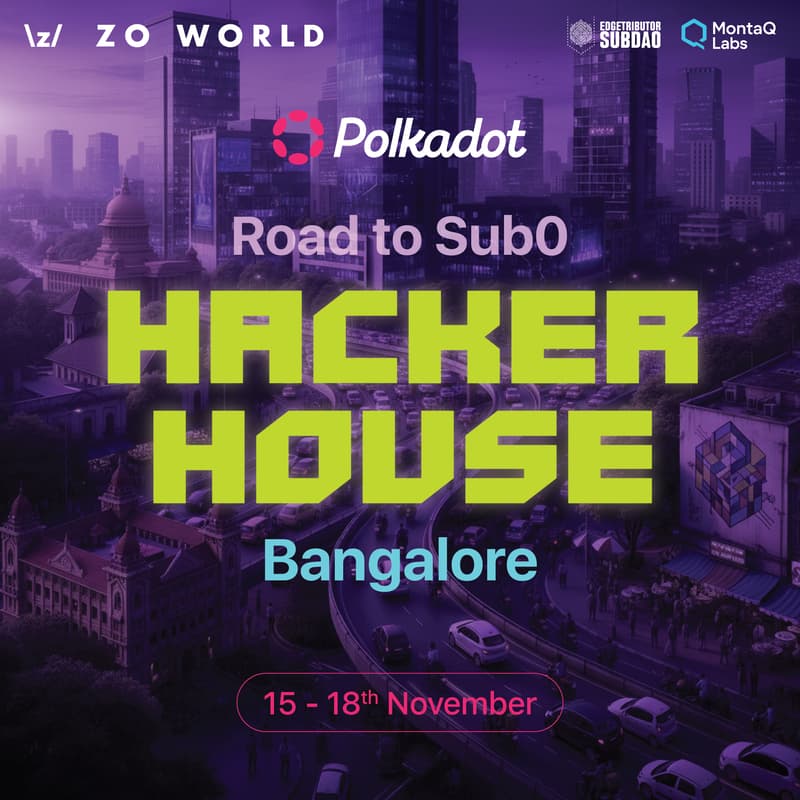 Cover Image for Road to Sub0 India - Builder Party: BLR Hackerhouse ft. Zo House Whitefield