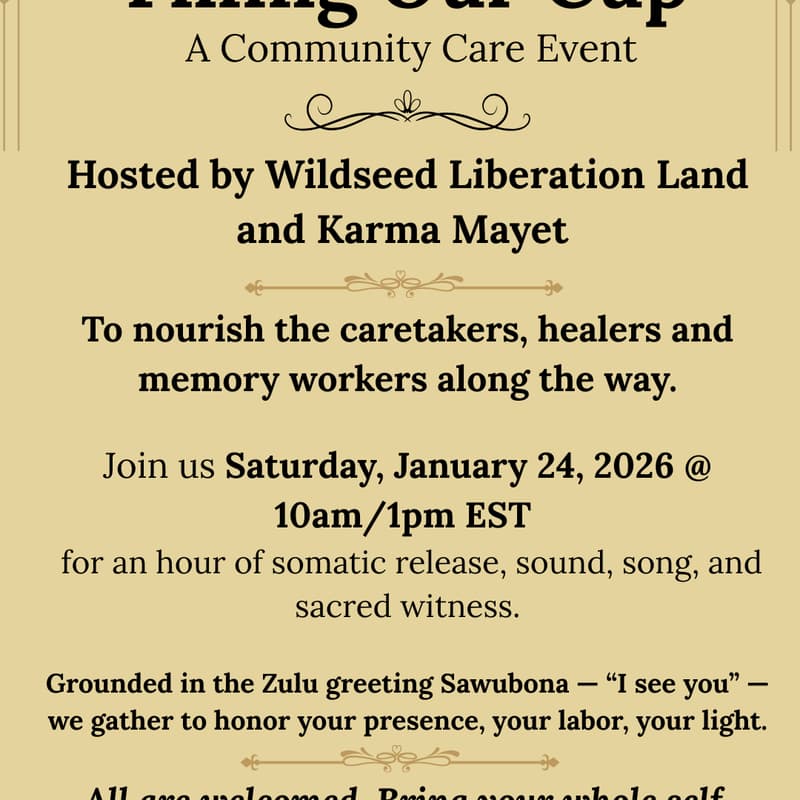 Cover Image for Filling Our Cup: A Community Care Event