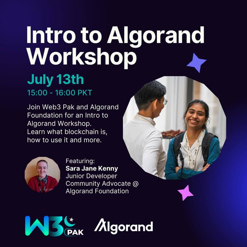 Cover Image for Intro to Algorand Workshop