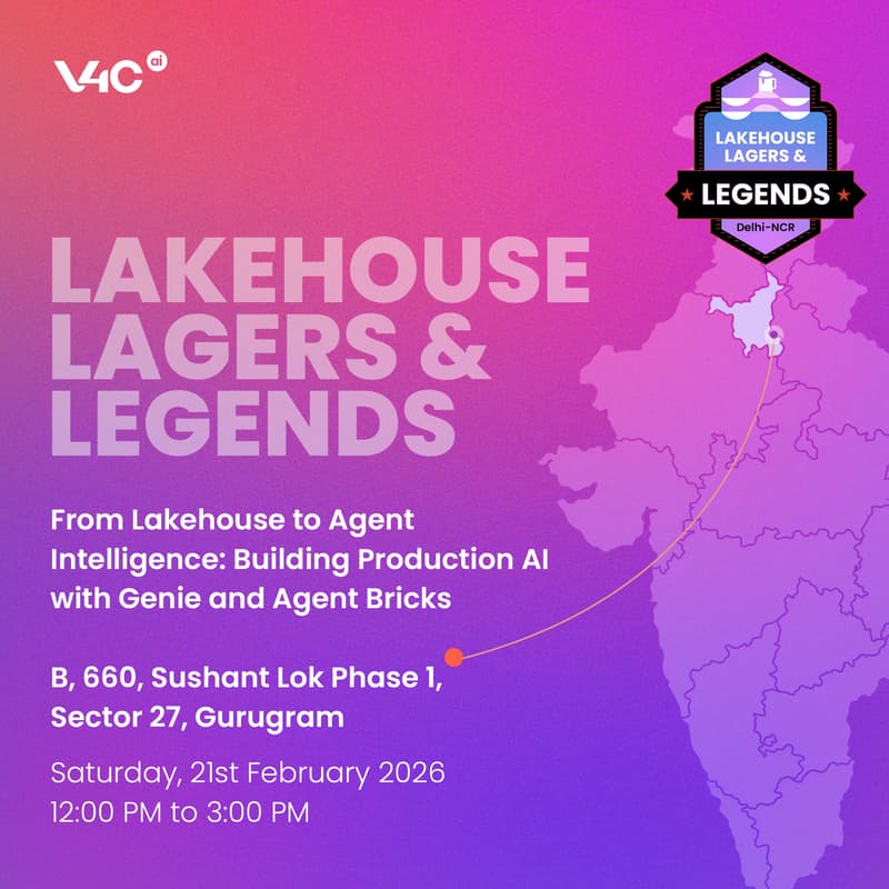 Cover Image for Lakehouse, Lagers & Legends [Delhi]: From Lakehouse to Agent Intelligence: Building Production AI with Genie and Agent Bricks