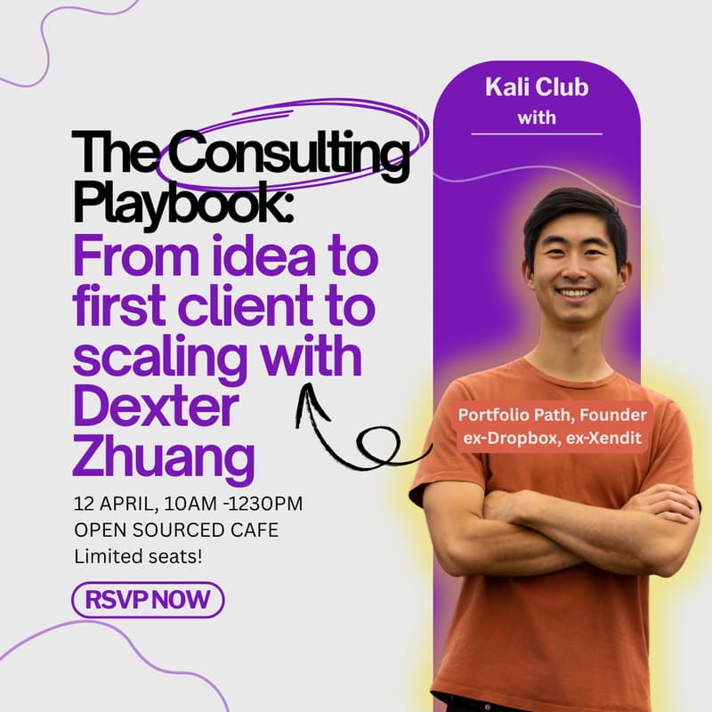 Cover Image for The Consulting Playbook: From idea to first client with Dexter Zhuang