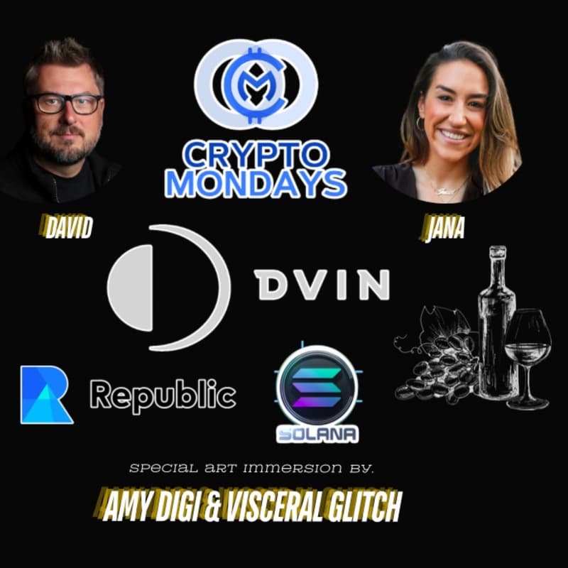 Cover Image for CryptoMondays & dVin @ Republic Tokenizing the $100B Luxury Wine Industry