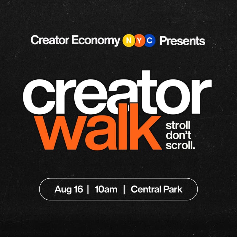 Cover Image for Creator Economy NYC's Creator Walk