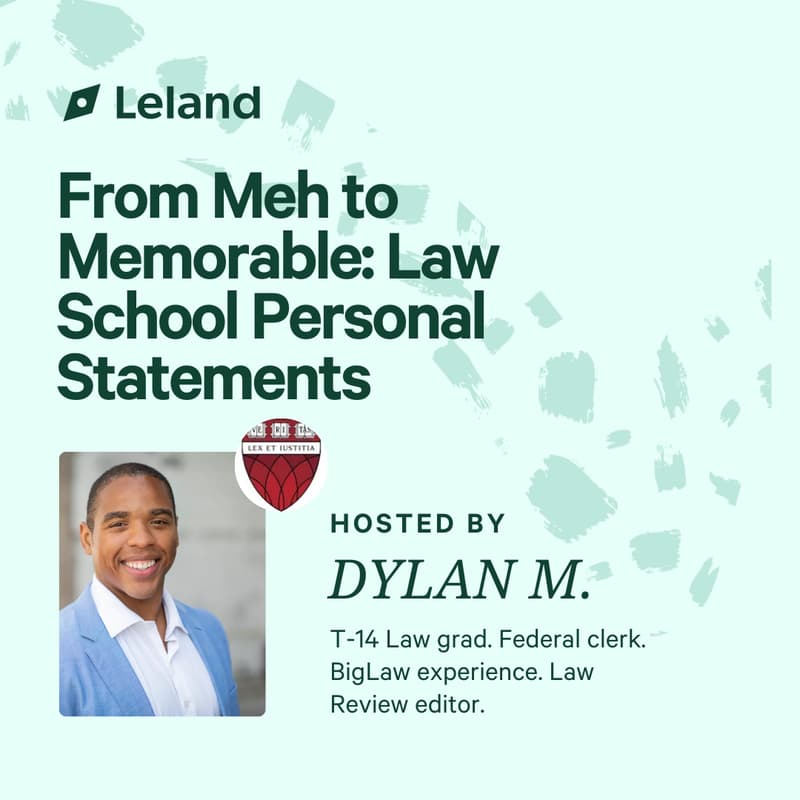 Cover Image for From Meh to Memorable: Law School Personal Statements