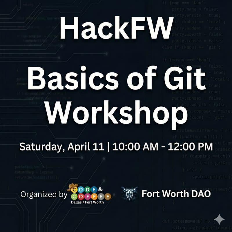 Cover Image for HackFW: Basics of Git Workshop