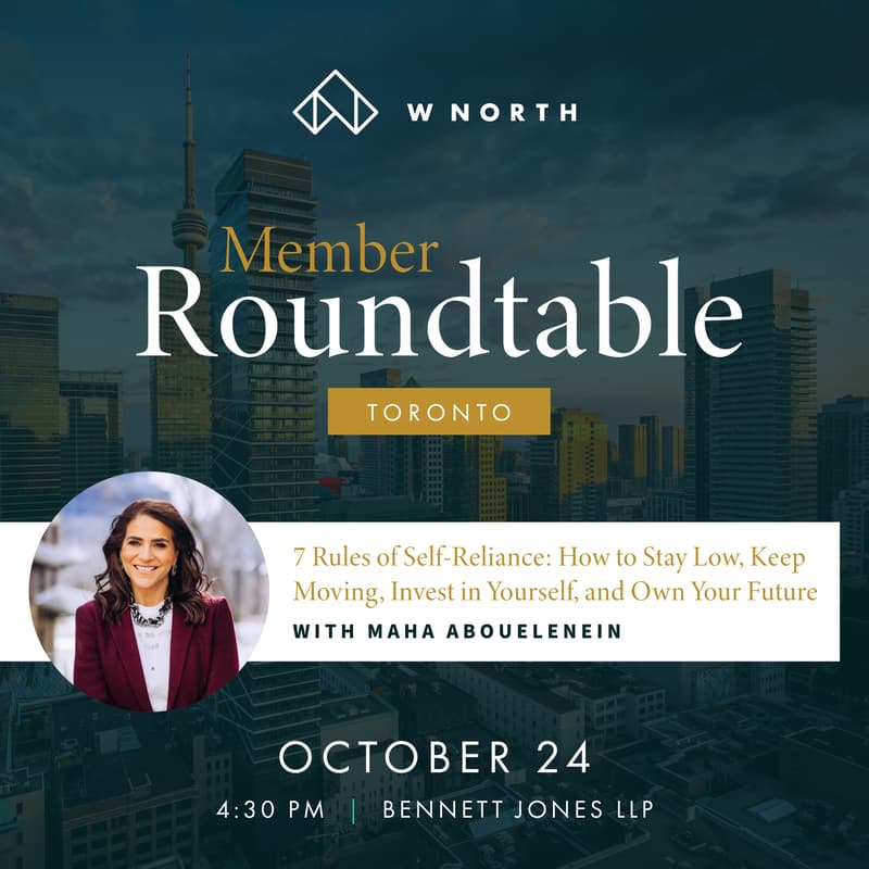 Cover Image for Toronto Roundtable | 7 Rules of Self-Reliance:How to Stay Low, Keep Moving, Invest in Yourself, and Own Your Future