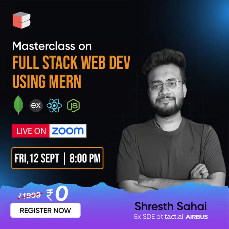 Cover Image for Masterclass on Full Stack Web Dev using MERN