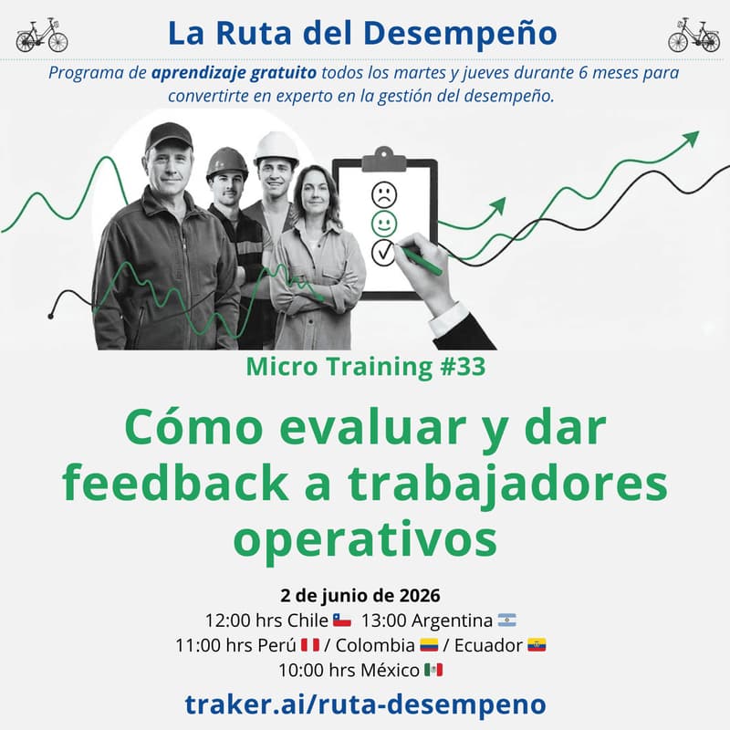 Cover Image for MicroTraining #33 Cómo evaluar y dar feedback a trabajadores operativos