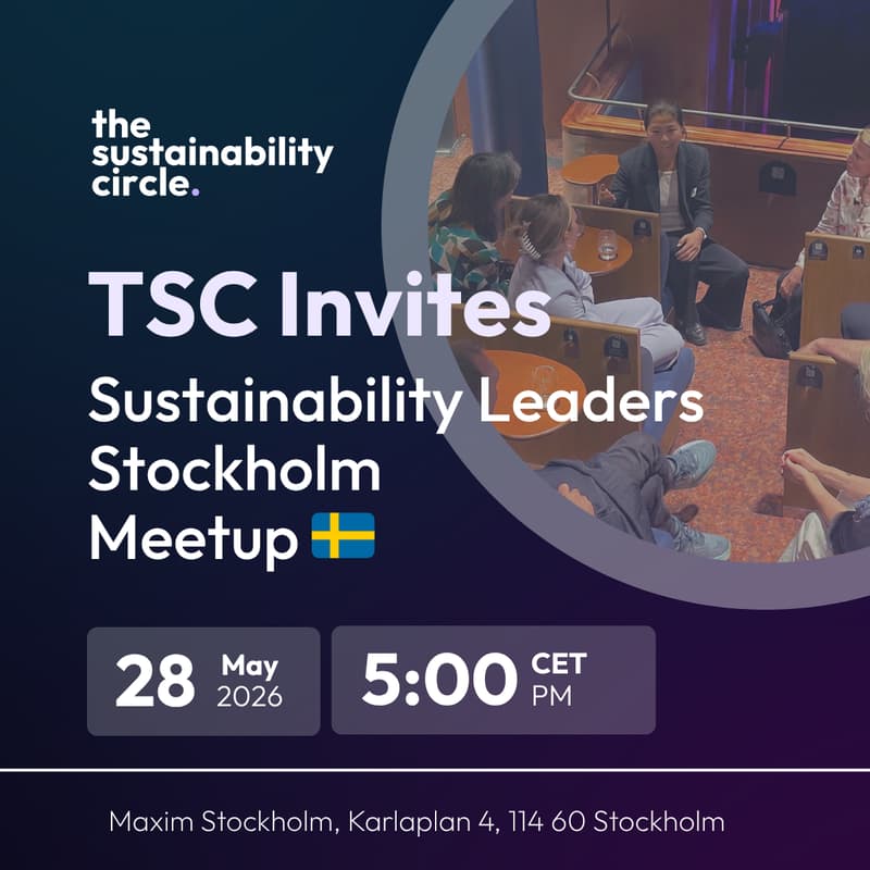 Cover Image for Stockholm Senior Sustainability Leader Meetup (TSC Event)
