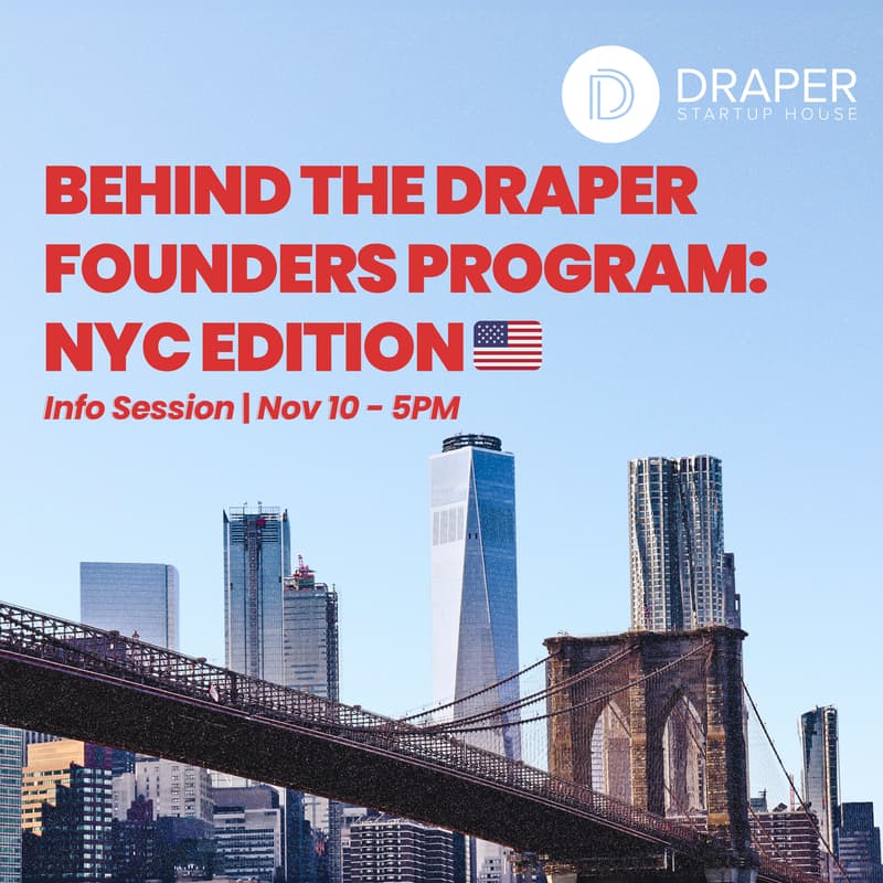 Cover Image for Behind the Draper Founders Program: NYC Edition 🇺🇸