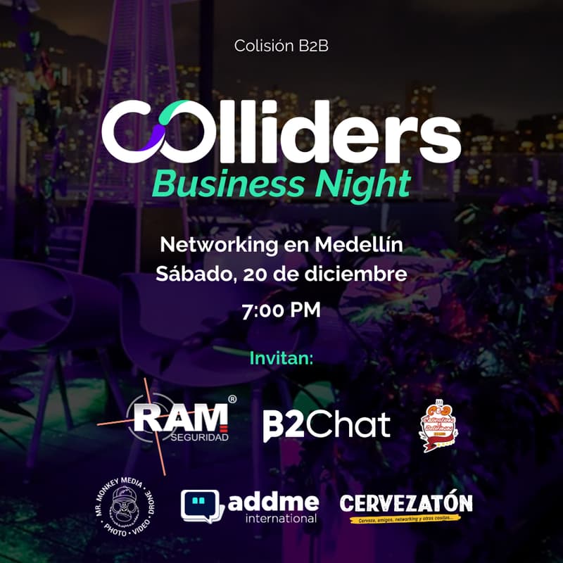 Cover Image for COlliders Business Night - Networking B2B en MEDELLÍN