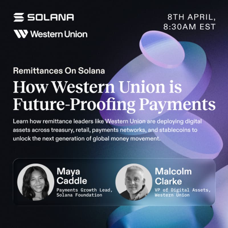 Cover Image for Webinar: Remittances on Solana