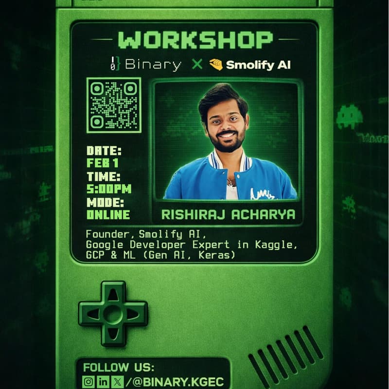 Cover Image for Binary X Smolify AI Workshop