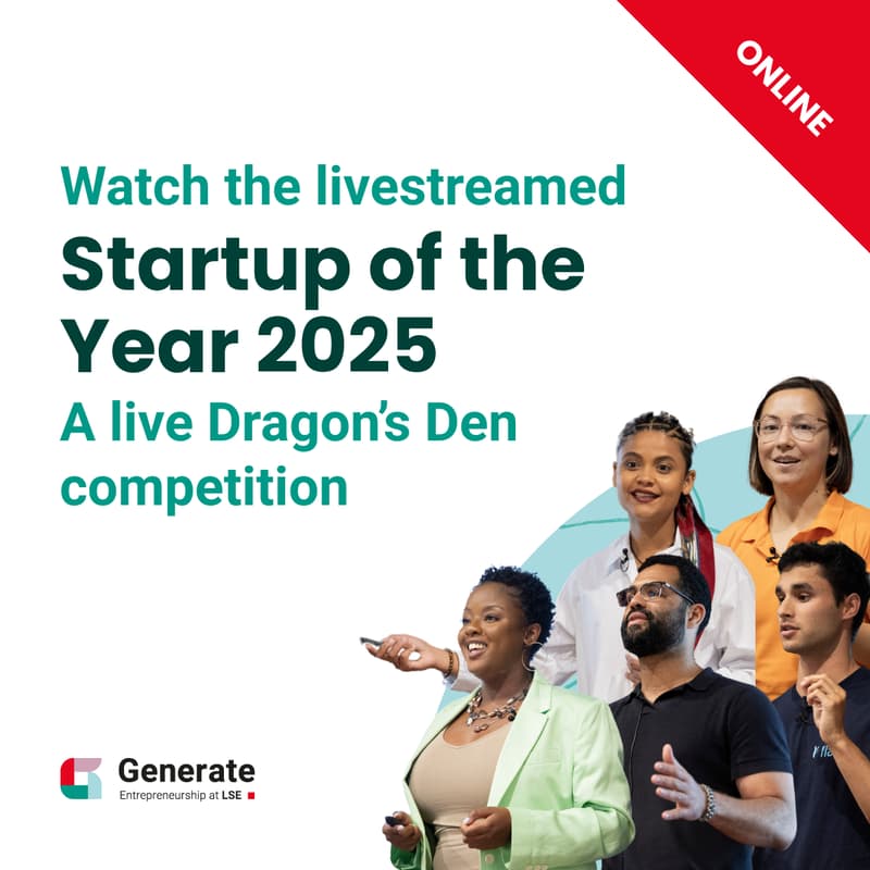 Cover Image for Livestream: LSE Generate Startup of the Year 2025