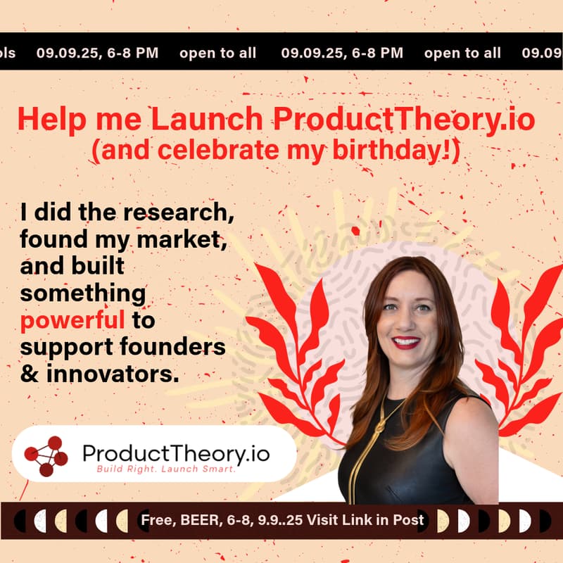 Cover Image for Launch ProductTheory.io (and celebrate Ali's birthday!) IN-PERSON CELEBRATION