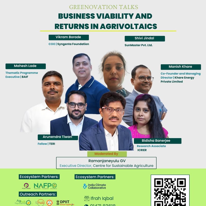 Cover Image for Webinar 4: Business Viability and Returns in Agrivoltaics