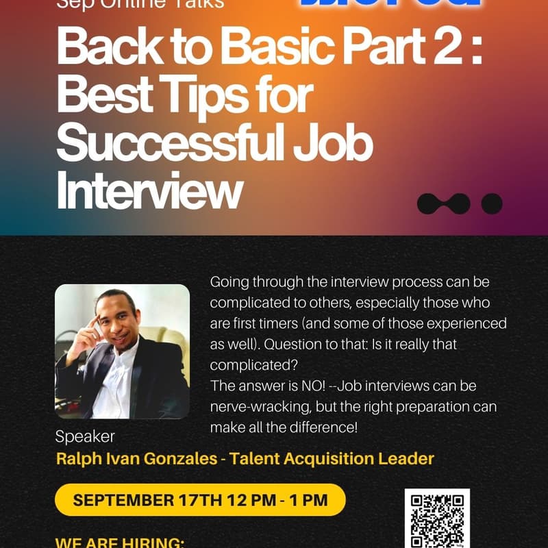 Cover Image for Online Talk with Worca: Tips for a Successful Job Interview