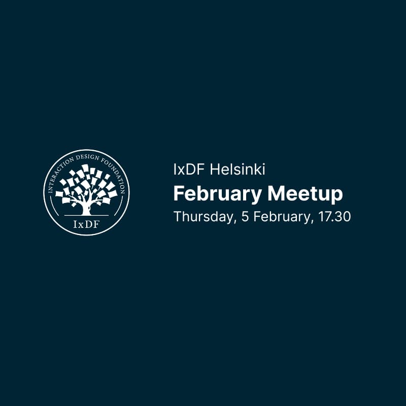 Cover Image for IxDF Monthly meetup