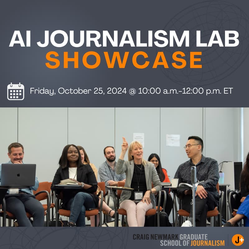 Cover Image for AI Journalism Lab Showcase