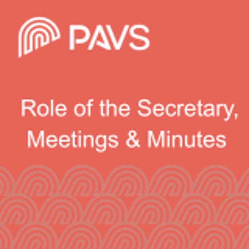 Cover Image for Role of the Secretary, Meetings & Minutes