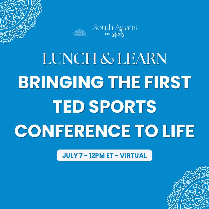 Cover Image for SAIS Lunch & Learn: Bringing the First TED Sports Conference to Life