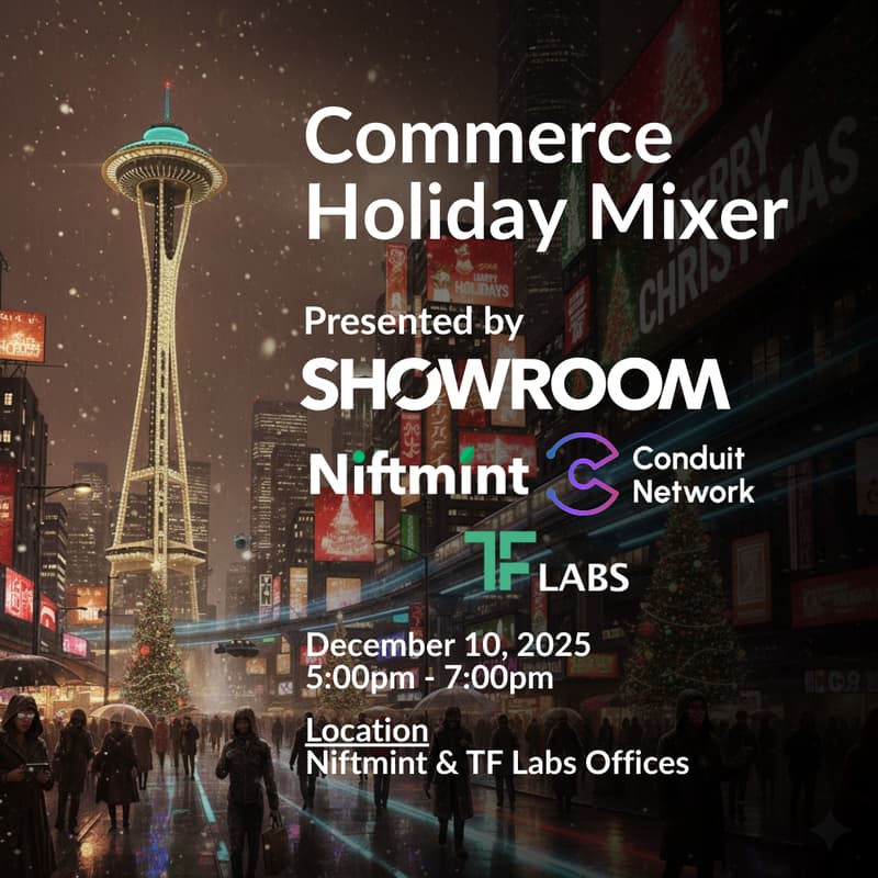 Cover Image for SHOWROOM Commerce Holiday Mixer -  Presented by Niftmint & TF Labs