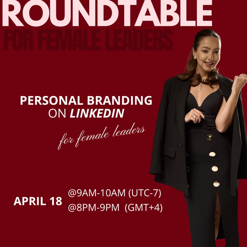 Cover Image for Personal Branding on LinkedIn | Roundtable VOL 2.0 for Female Leaders