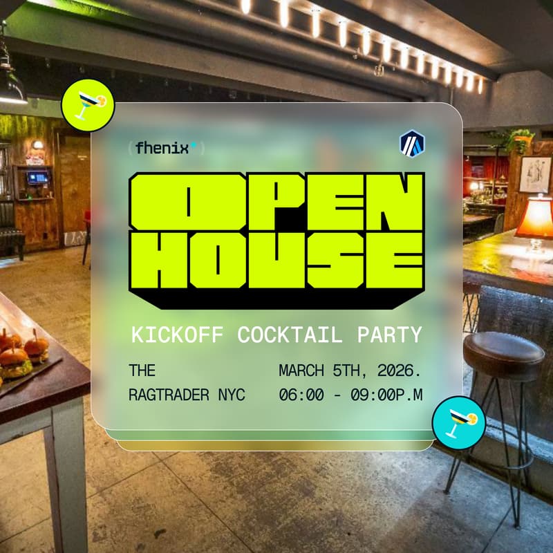 Cover Image for Fhenix & Arbitrum Cocktail Party ๐ธ