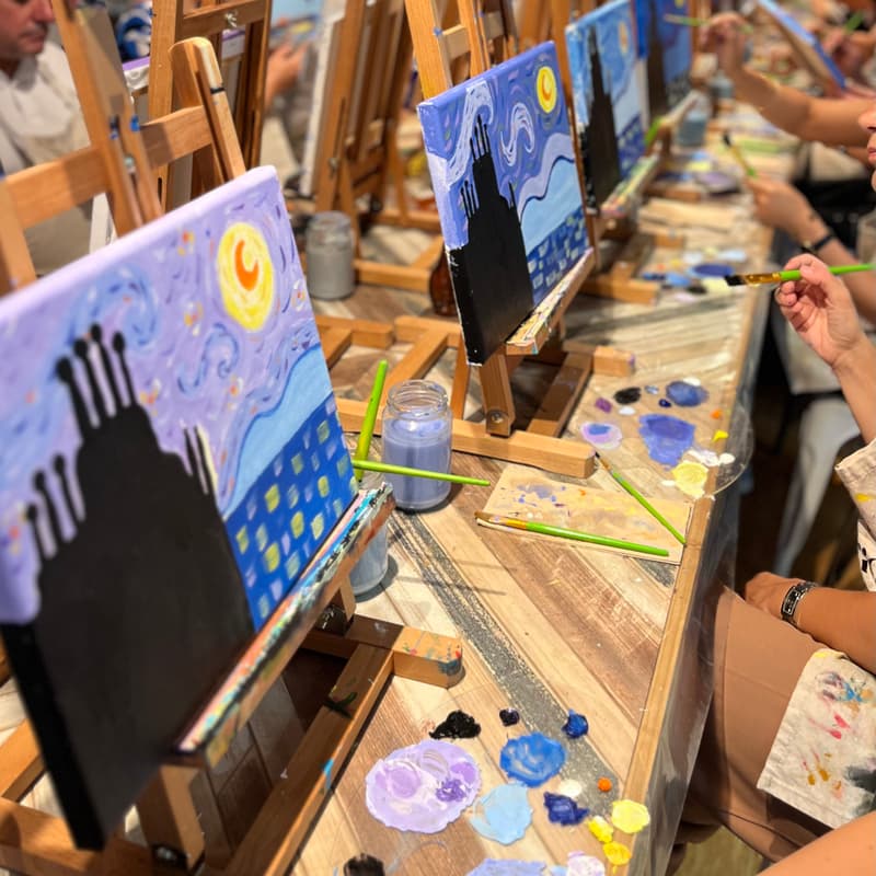 Cover Image for WINE&PAINT - STARRY NIGHT BARCELONA