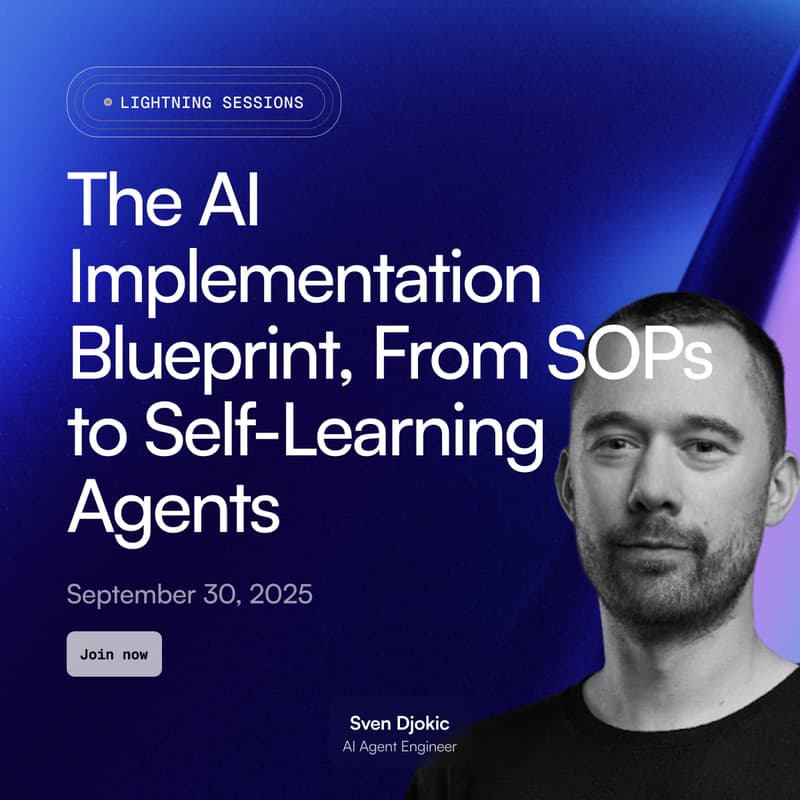 Cover Image for The AI Implementation Blueprint: From SOPs to Self-Learning Agents