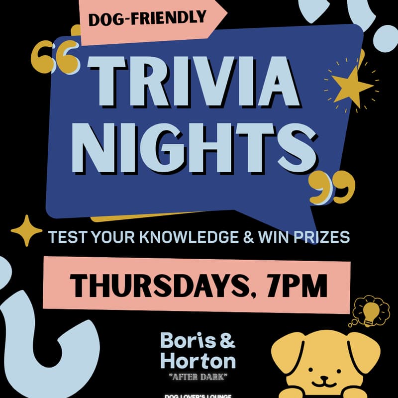 Cover Image for Dog-Friendly Trivia at Boris & Horton