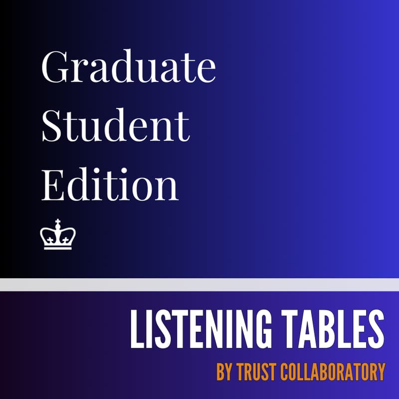 Cover Image for Listening Tables @ J-School - Graduate Student Edition