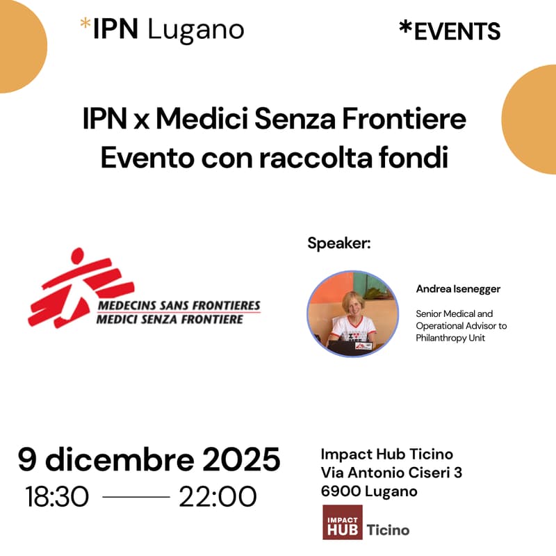 Cover Image for IPN x Medici Senza Frontiere - Lugano