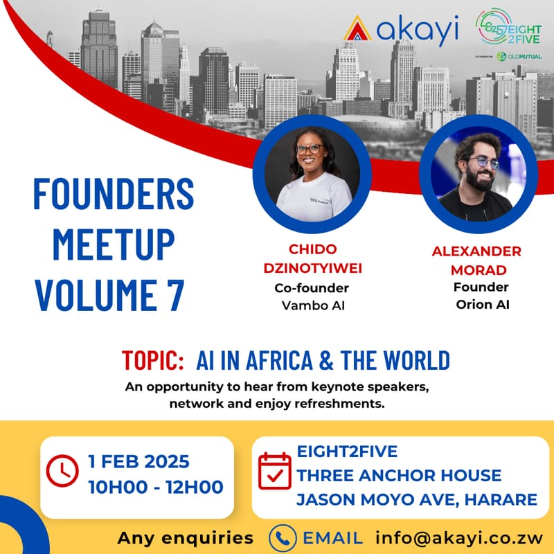 Cover Image for Akayi Founders Meetup: AI in Africa & the World