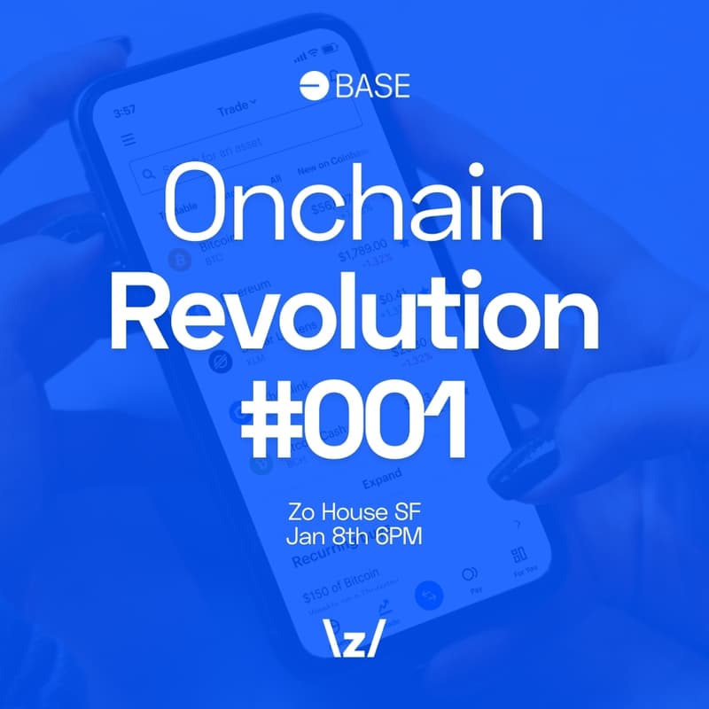 Cover Image for Onchain Revolution SF: #001