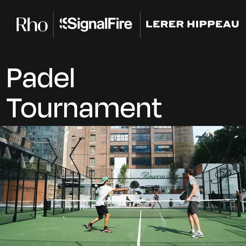 Cover Image for Padel Tournament [Hosted by Rho x Signalfire x Lerer Hippeau]