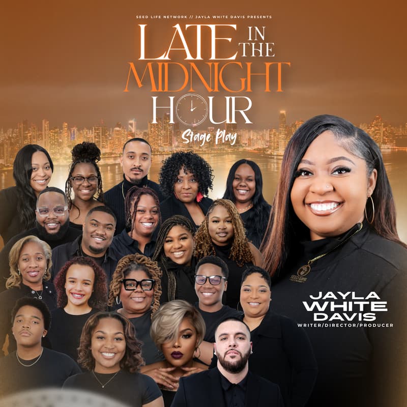 Cover Image for LATE IN THE MIDNIGHT HOUR Stage Play